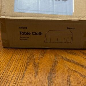 Niuaro Rectangular Table Cloth 6 Pack 60 x 84 inch
